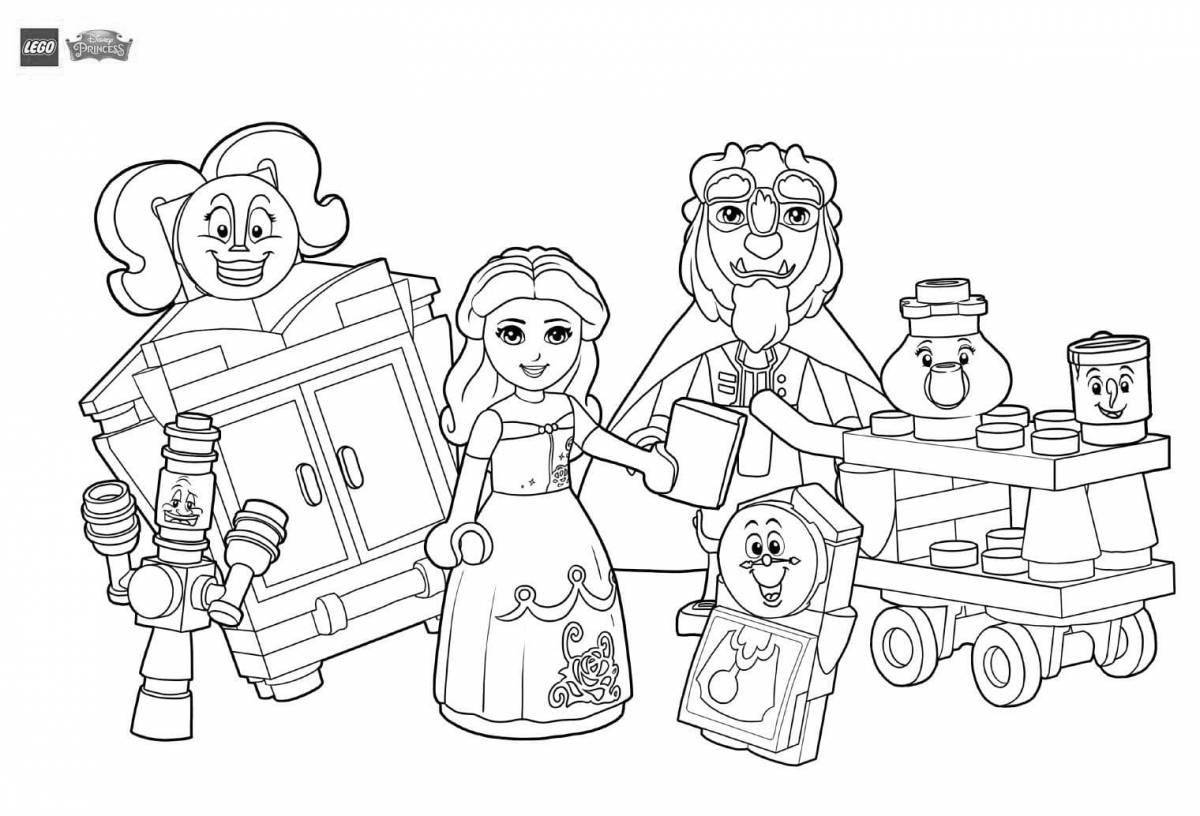 Fancy lego coloring book for girls