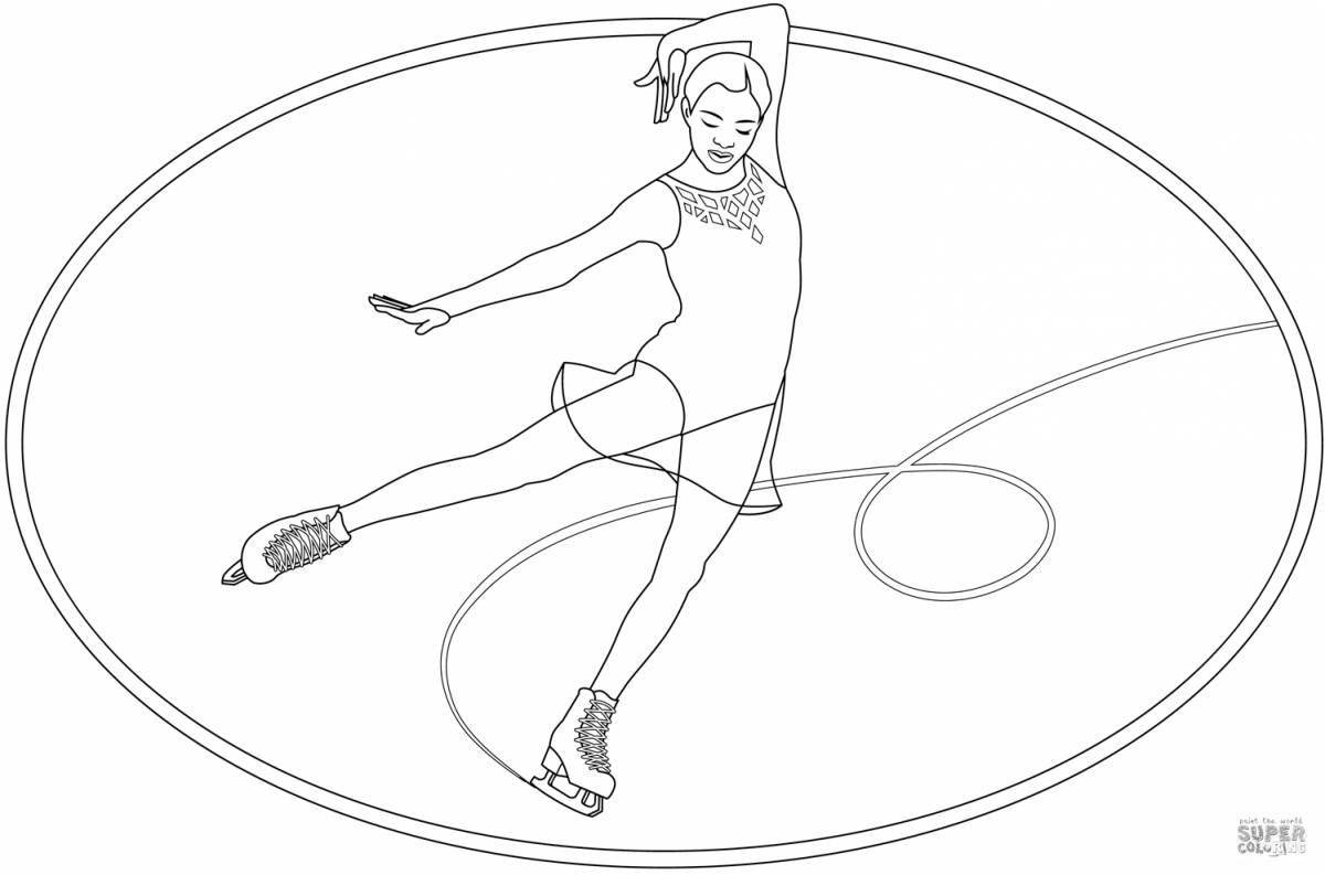 Amazing figure skating coloring book for kids