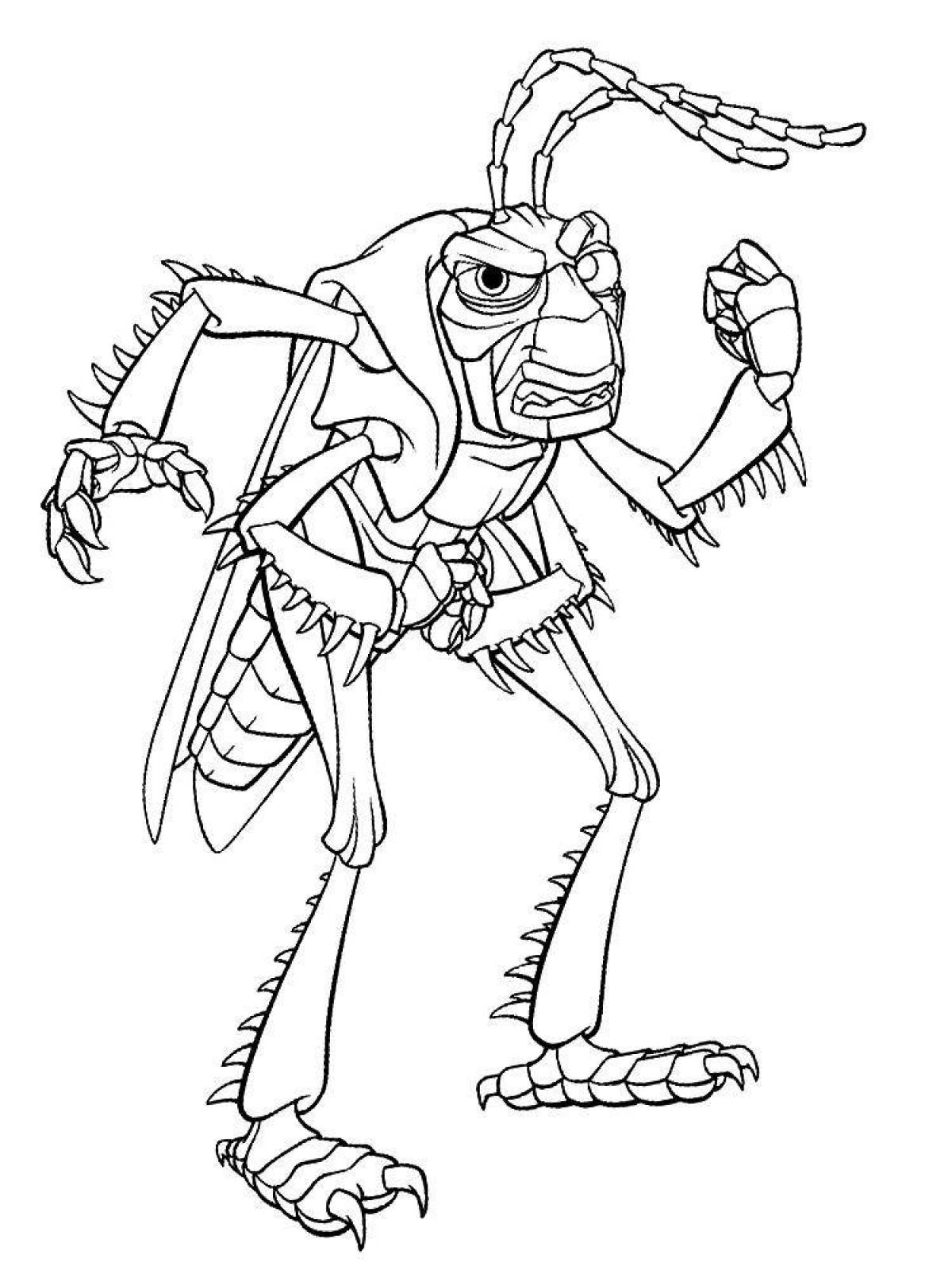 Coloring page spectacular amogus