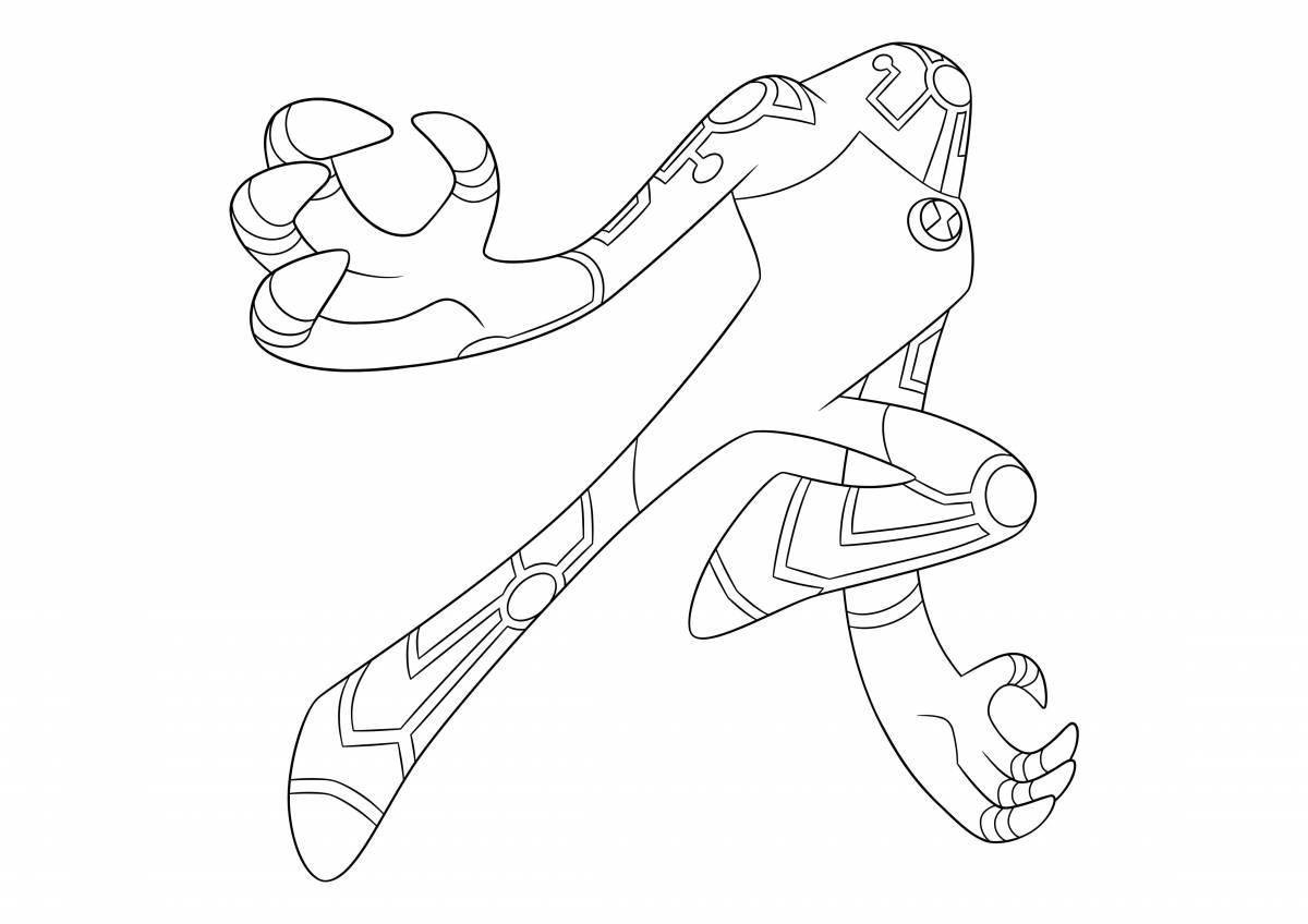 Dazzling amogus coloring page