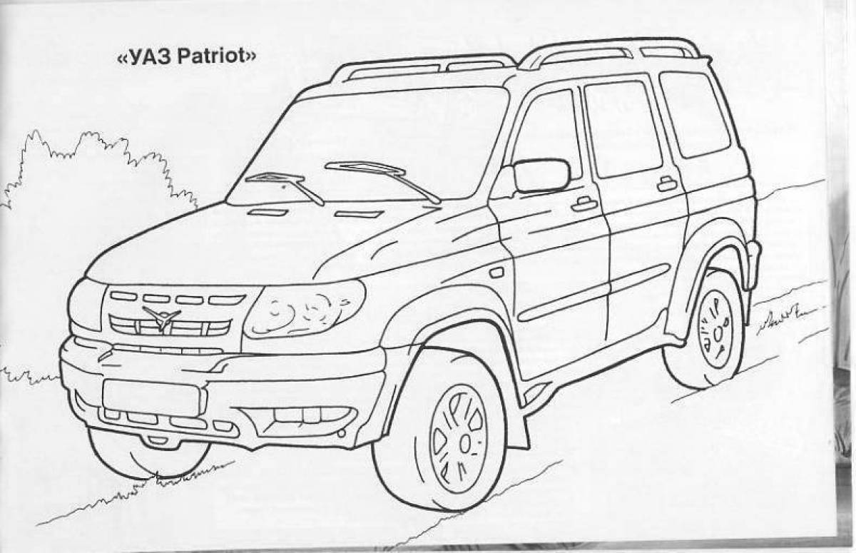 UAZ patriot coloring page