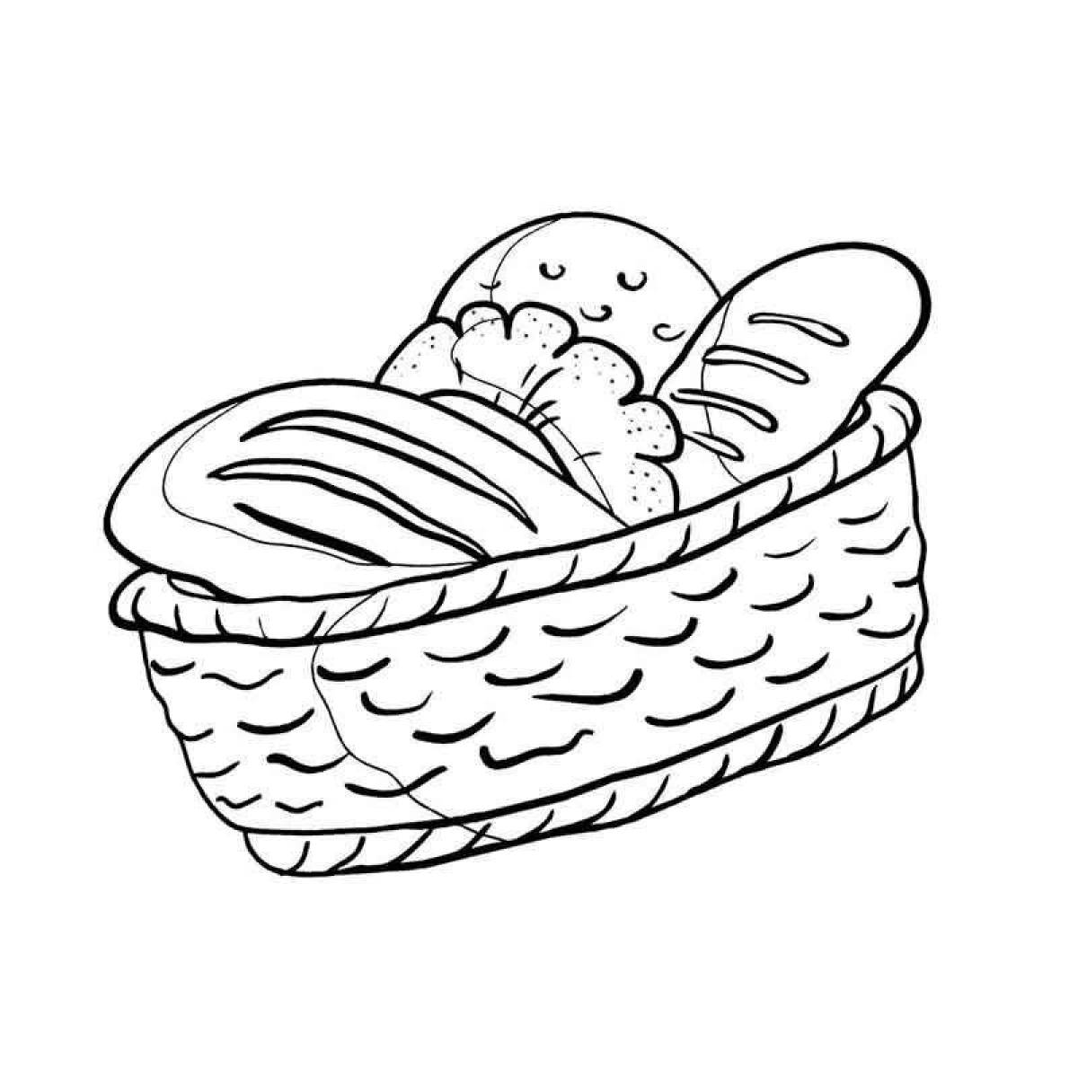 Luminous Bread Coloring Page for Students