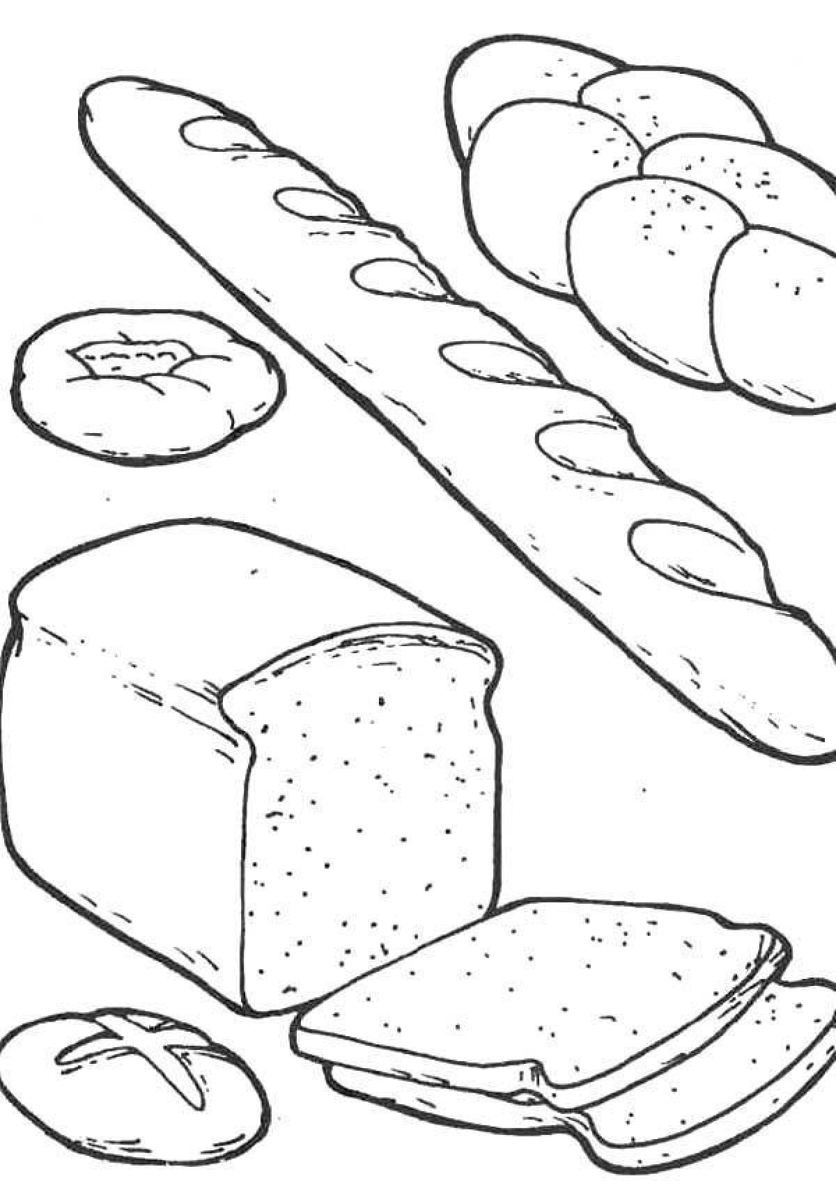 Junior Sparkling Bread Coloring Page