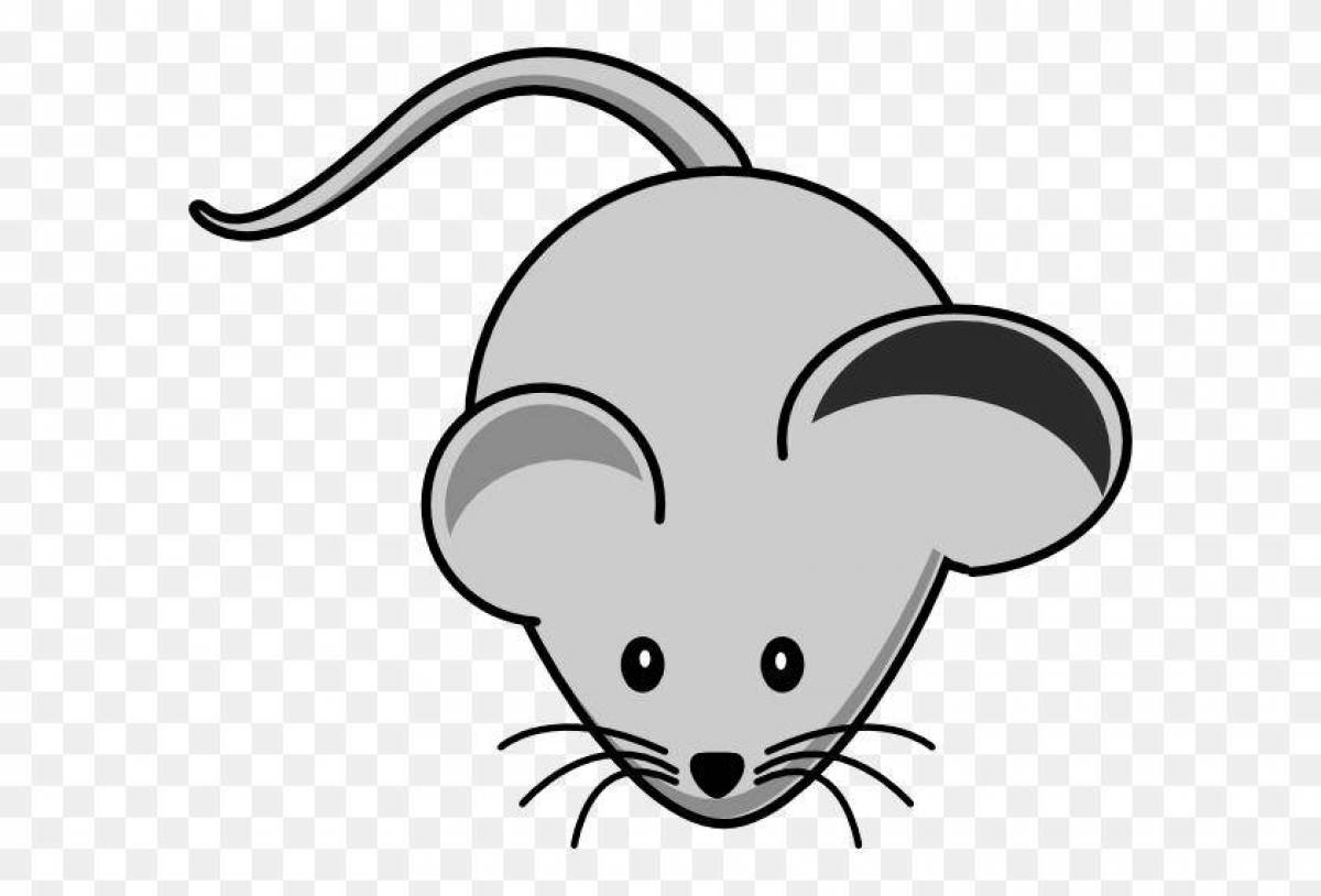 Creative mouse coloring book for kids