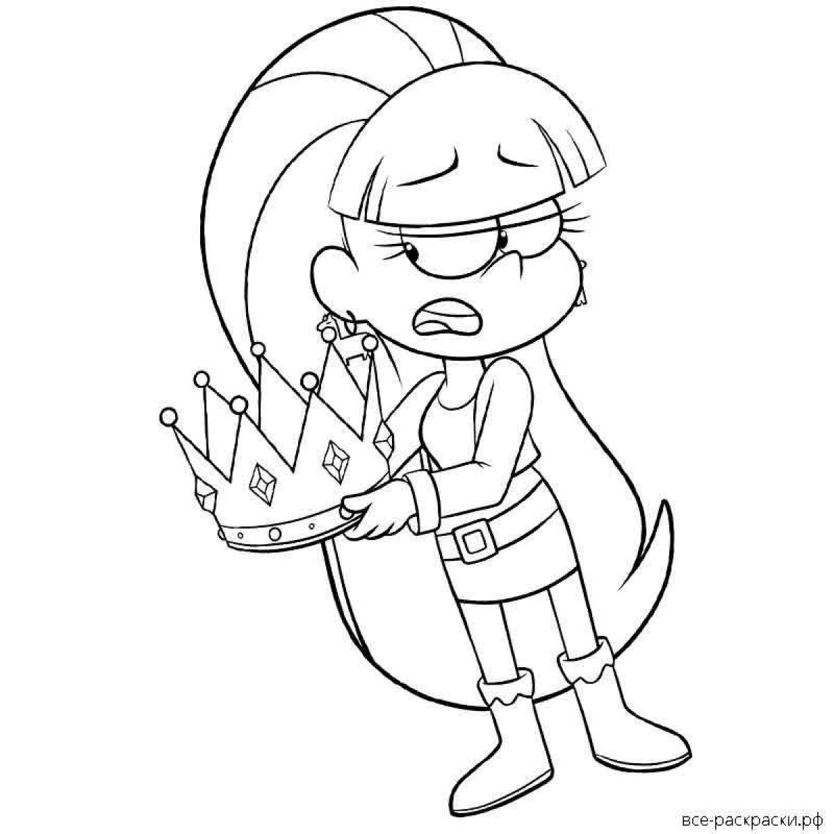 Coloring page vibrant 3 markers challenge