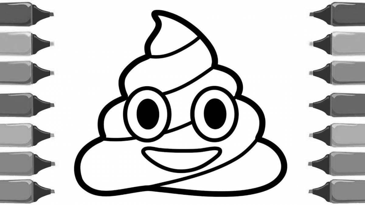 3 markers playful coloring page