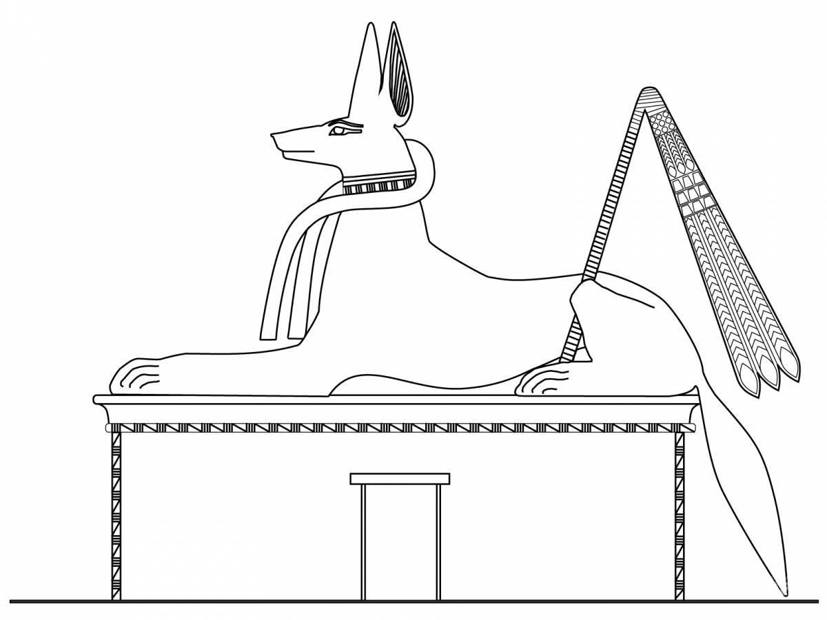 Экзотическая раскраска египет
