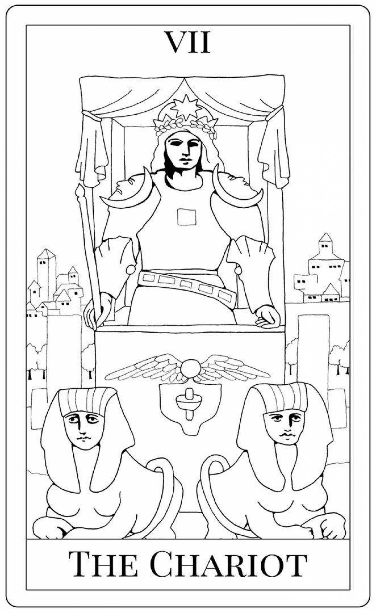 Awesome tarot coloring pages