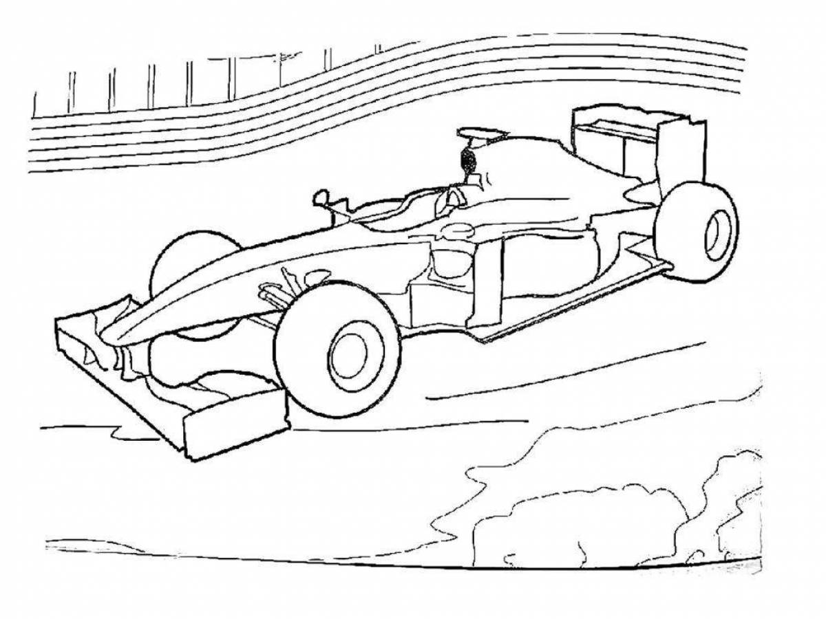 Coloring book deluxe formula 1