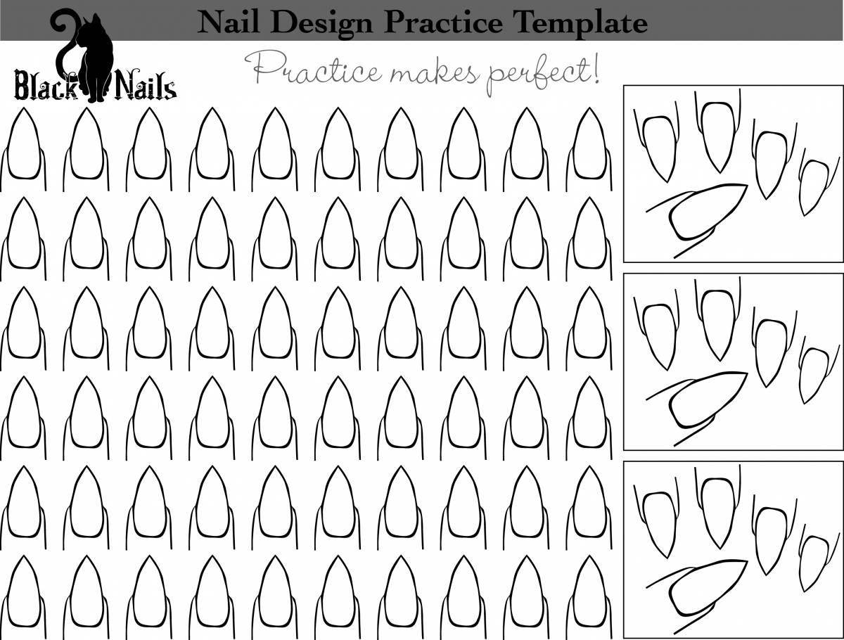Трафареты для ногтей: виды и правила использования