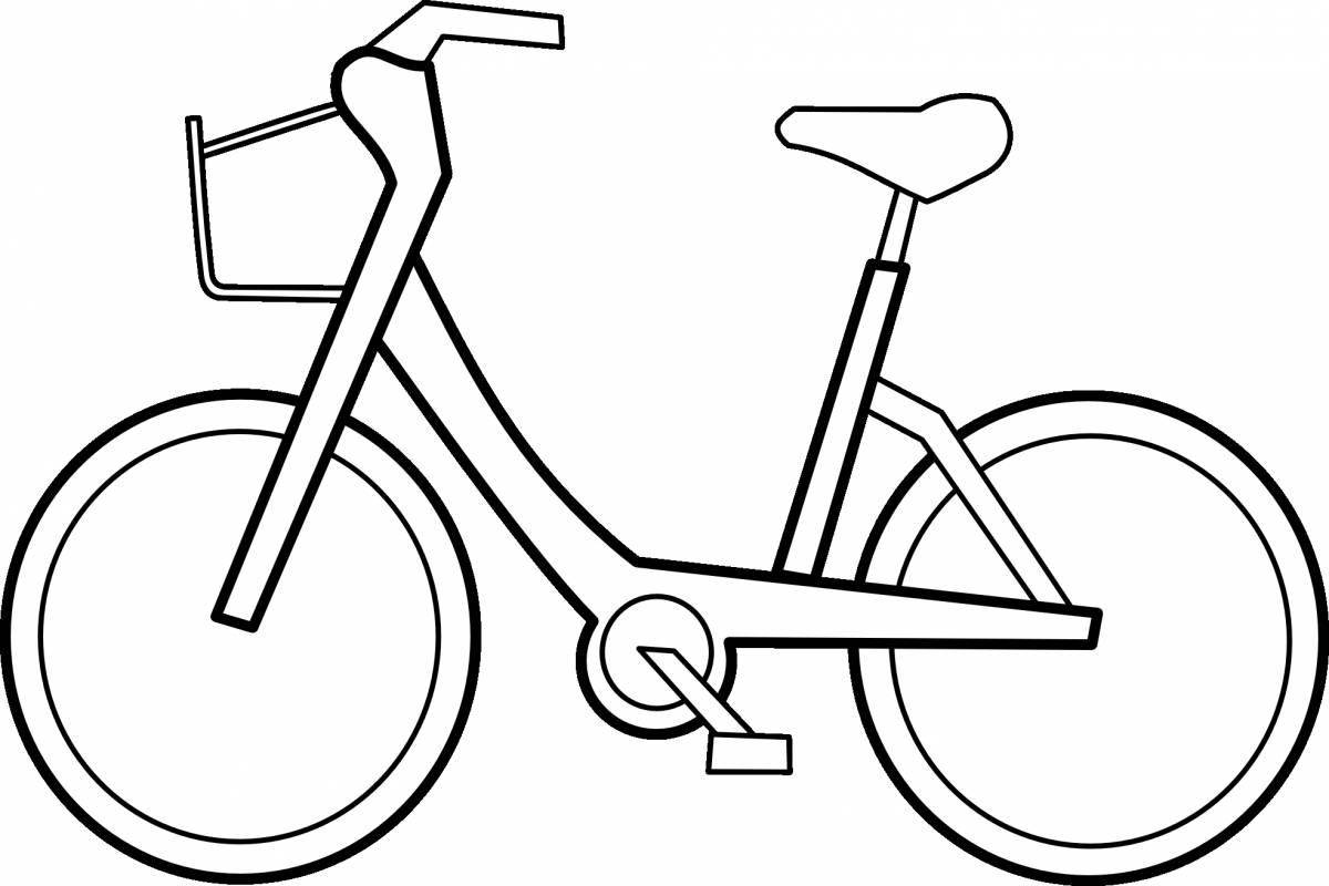 Amazing coloring pages of bicycles for kids