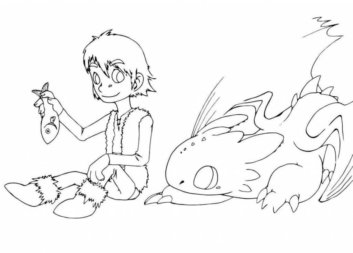 Joyful coloring how to train your dragon 3