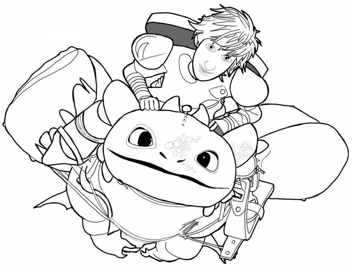 How to train your dragon 3 incredible coloring book