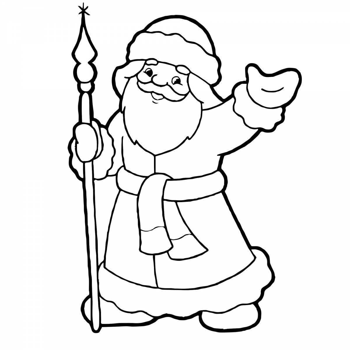 Gorgeous santa claus coloring book for kids