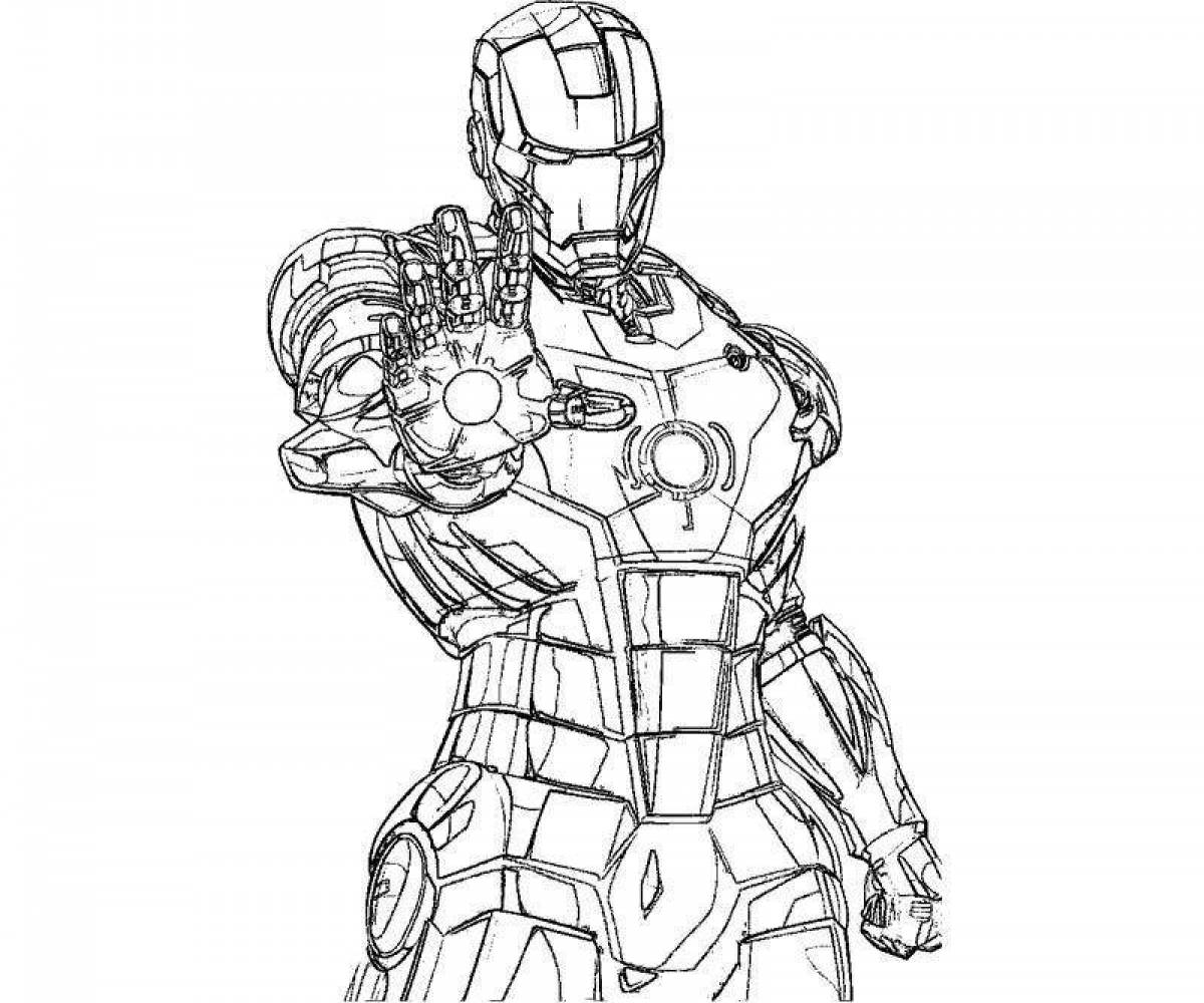 Iron man incredible coloring book for kids