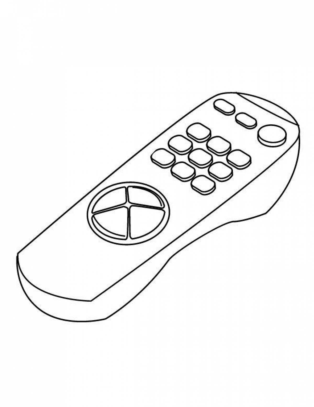 Coloring funny remote control