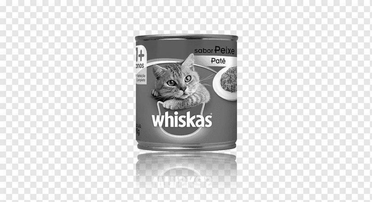 Amazing whiskas coloring page