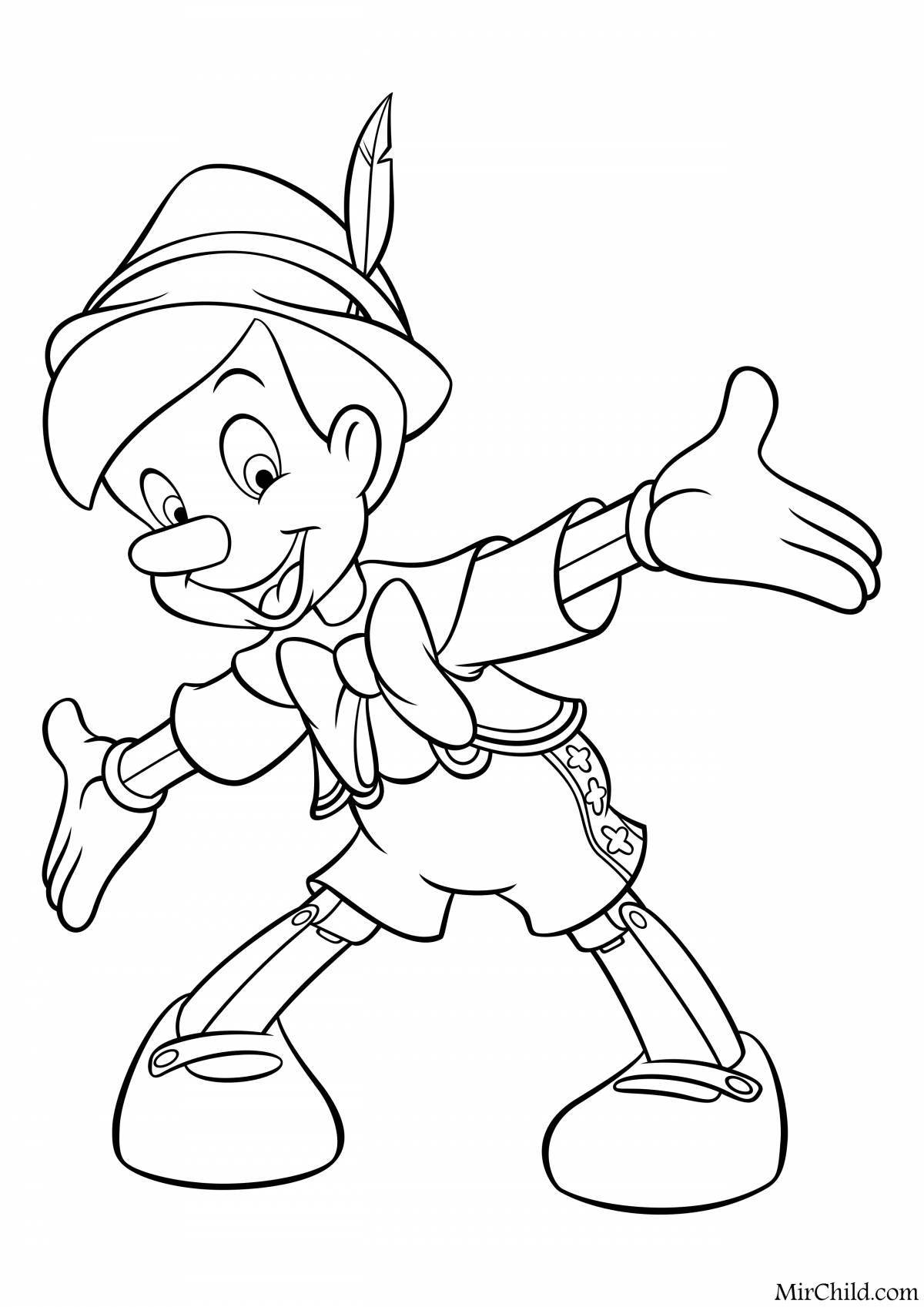 Pinocchio bright coloring