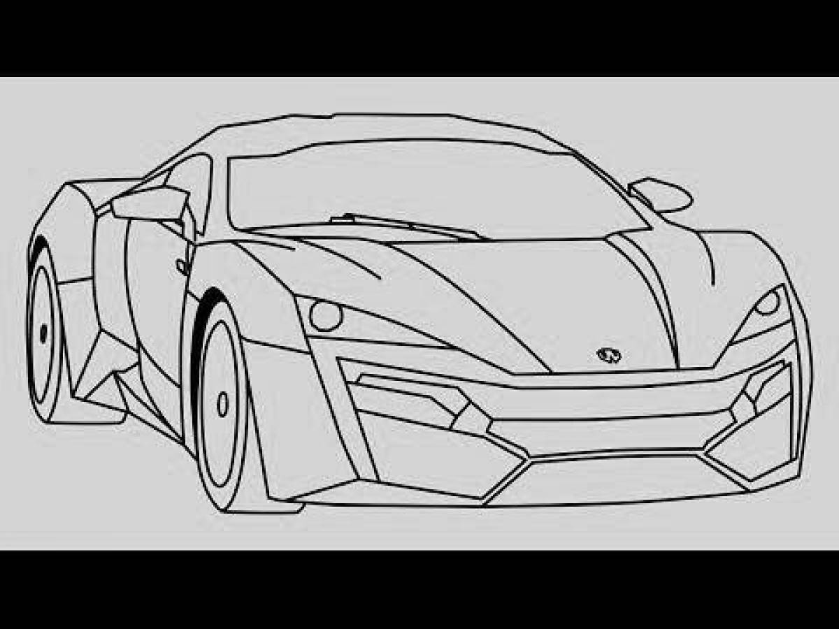 Lycan hypersport great coloring book