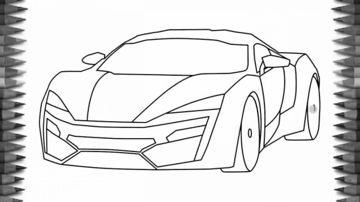 Lycan hypersport coloring page
