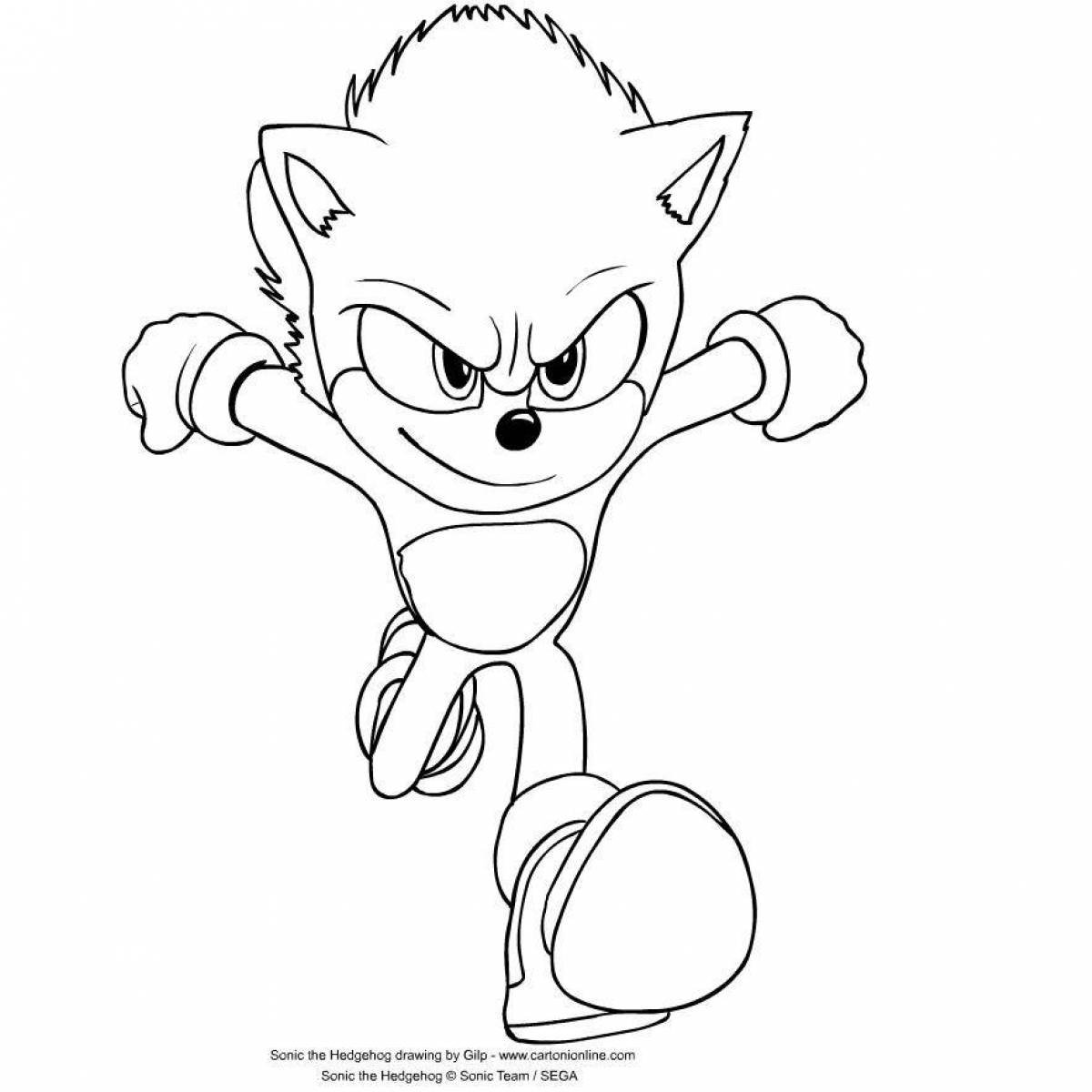 Playful coloring sonic 2
