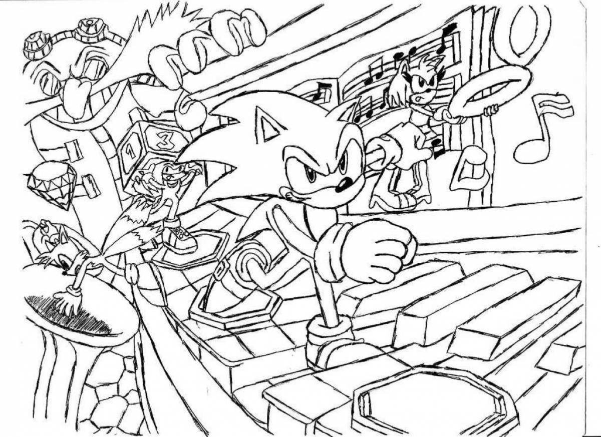 Great coloring sonic 2