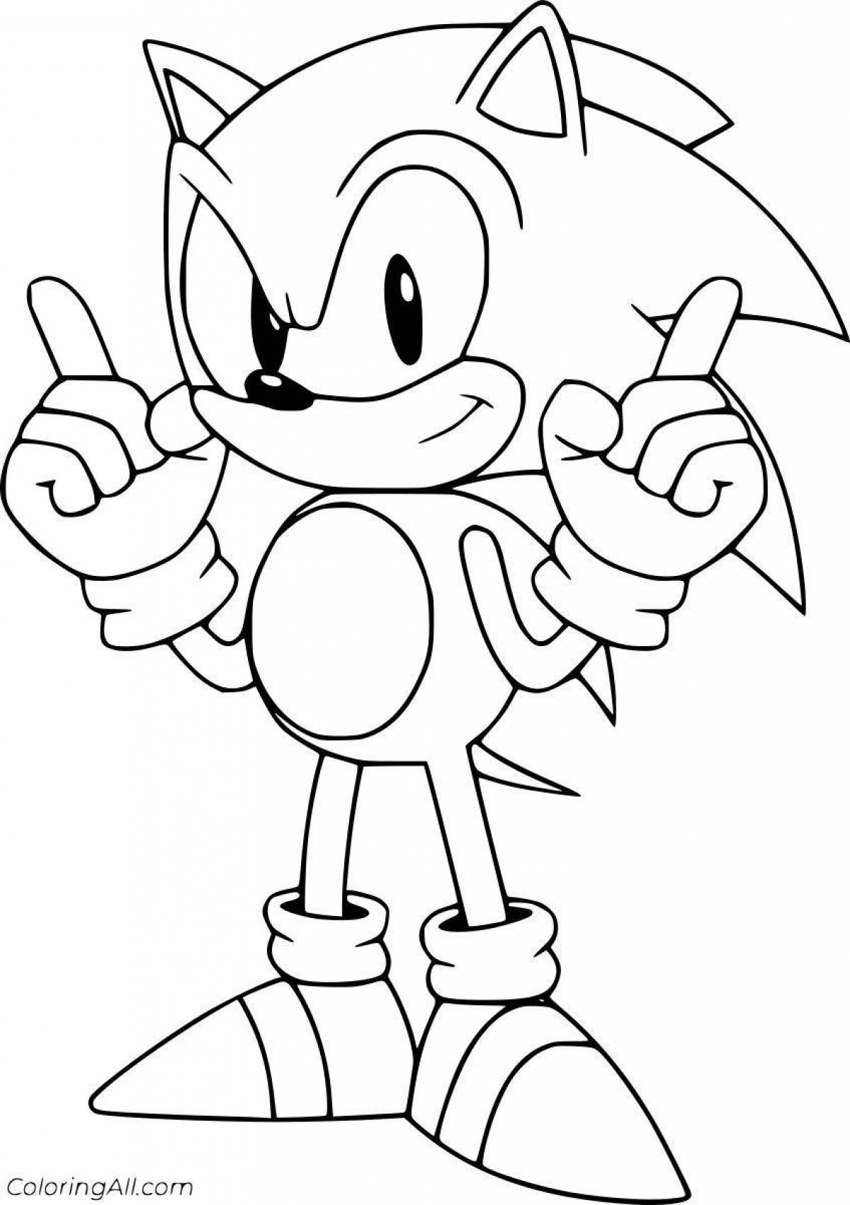 Cute coloring sonic 2