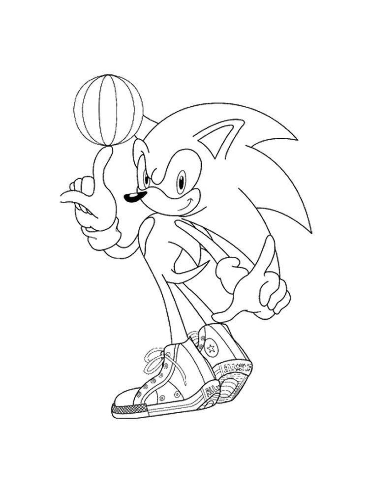 Sonic 2 sweet coloring