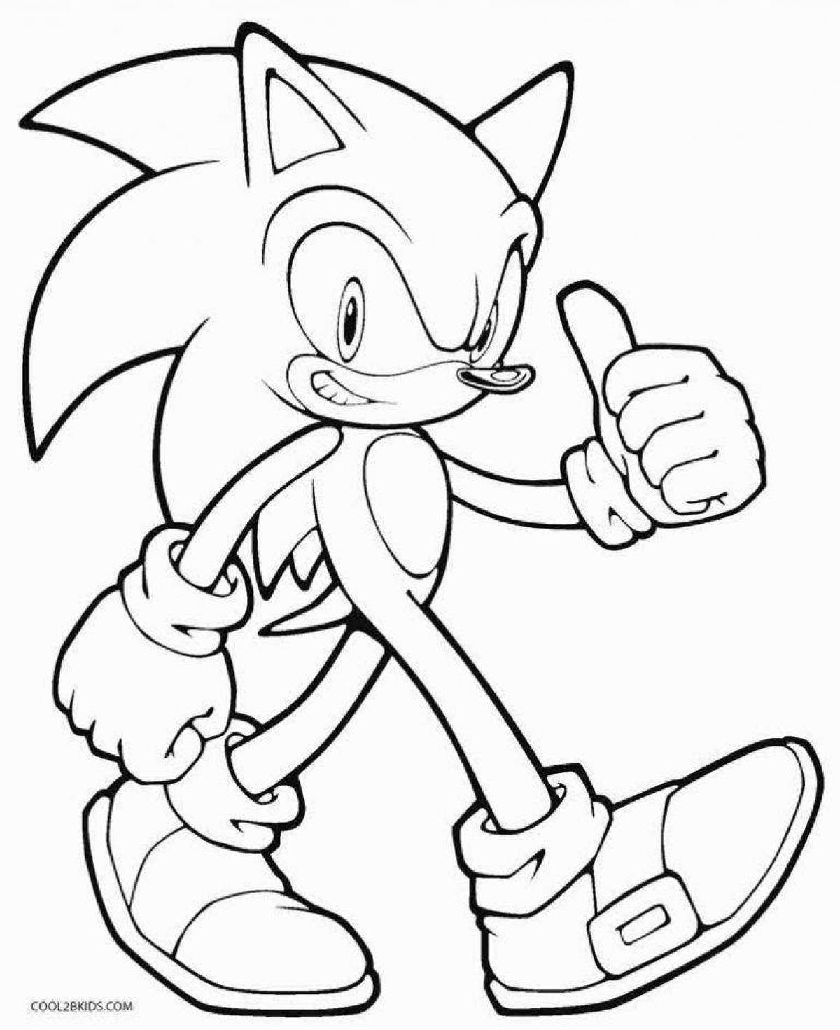 Silly sonic 2 coloring book