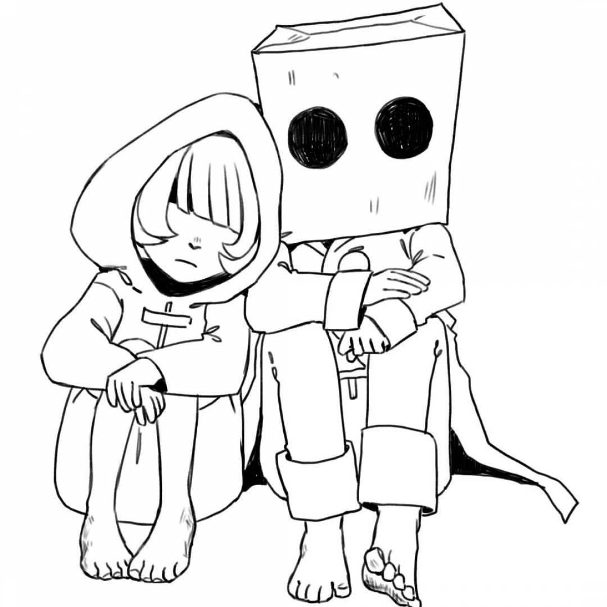 Gorgeous little nightmares coloring page