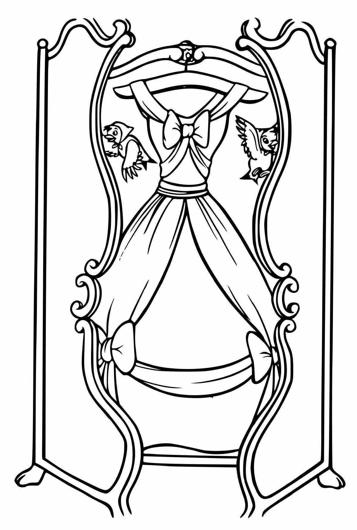 Amazing wardrobe coloring page for kids