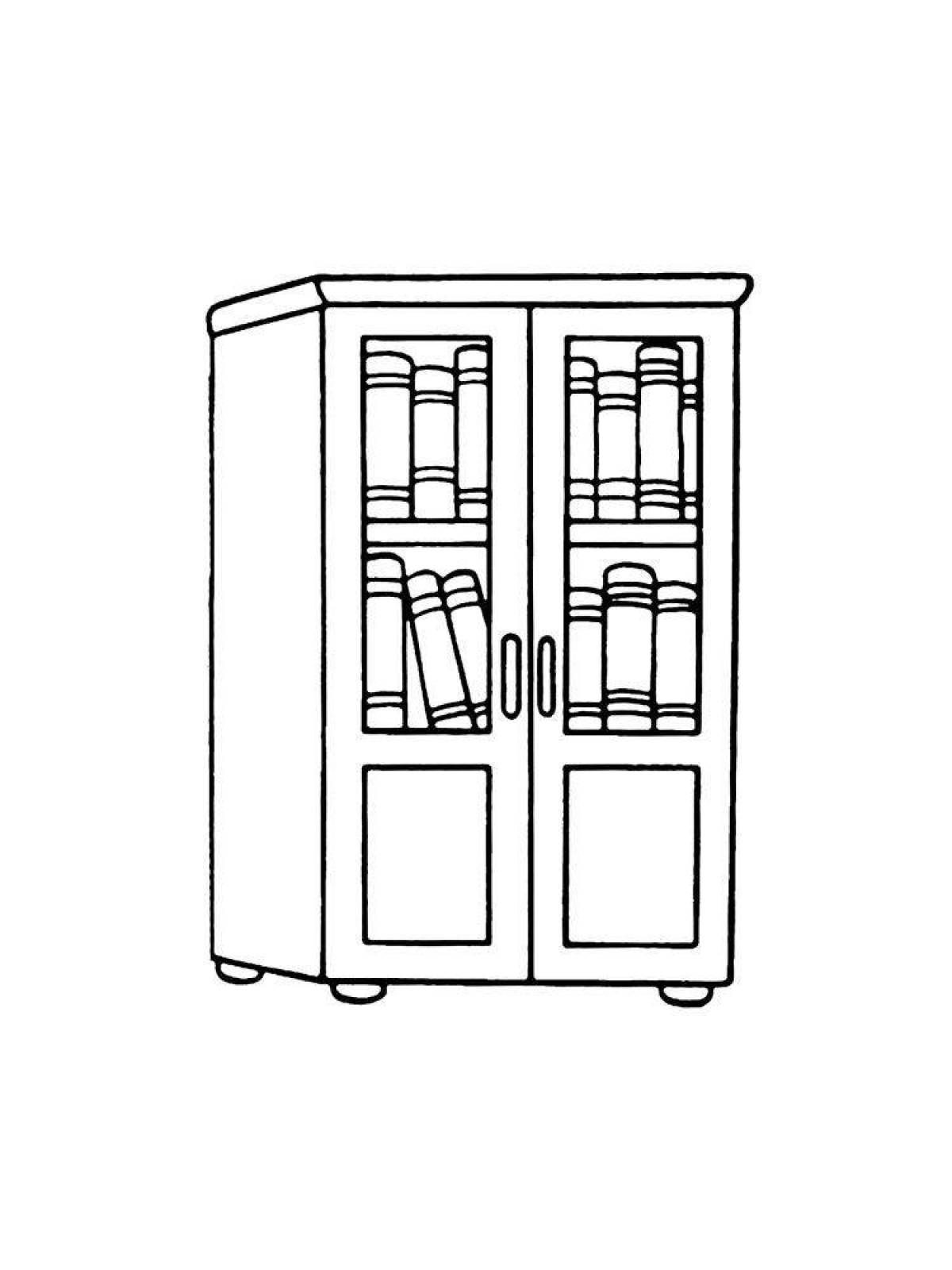 Amazing coloring bookcase for kids
