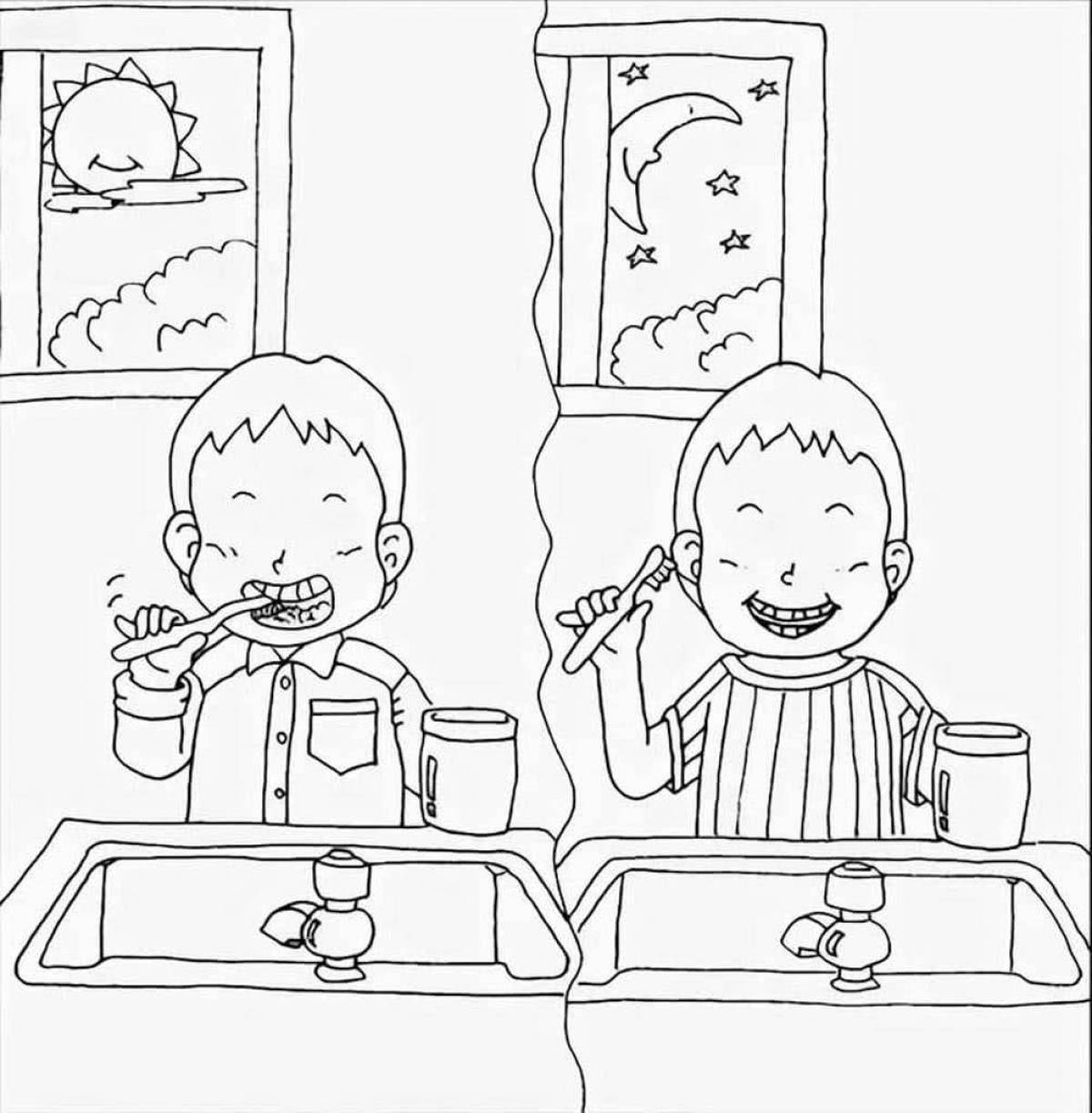 Crazy School Day Coloring Page