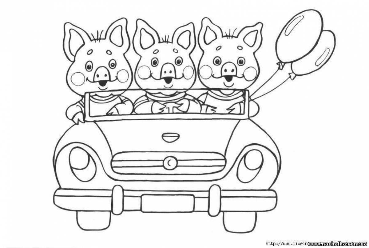 Coloring pages luxury cars for girls