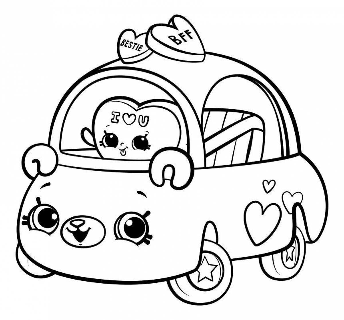 Coloring for cars for girls
