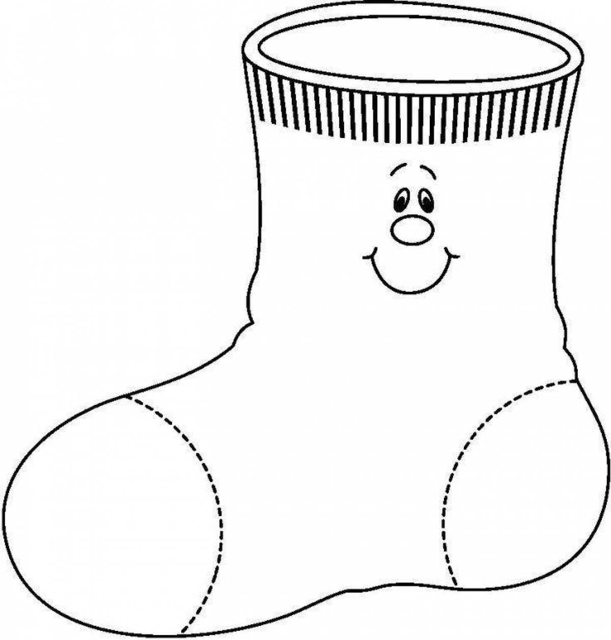 Gorgeous boots coloring page for kids