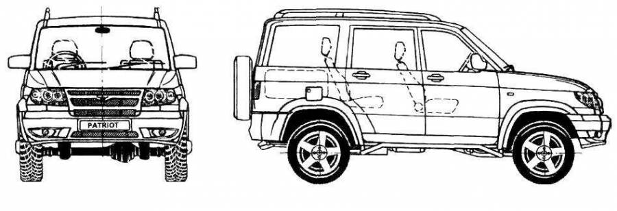 Раскраски Уаз патриот (28 шт.) - скачать или распечатать бесплатно #4560