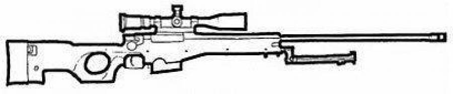 Чертеж снайперской винтовки авм