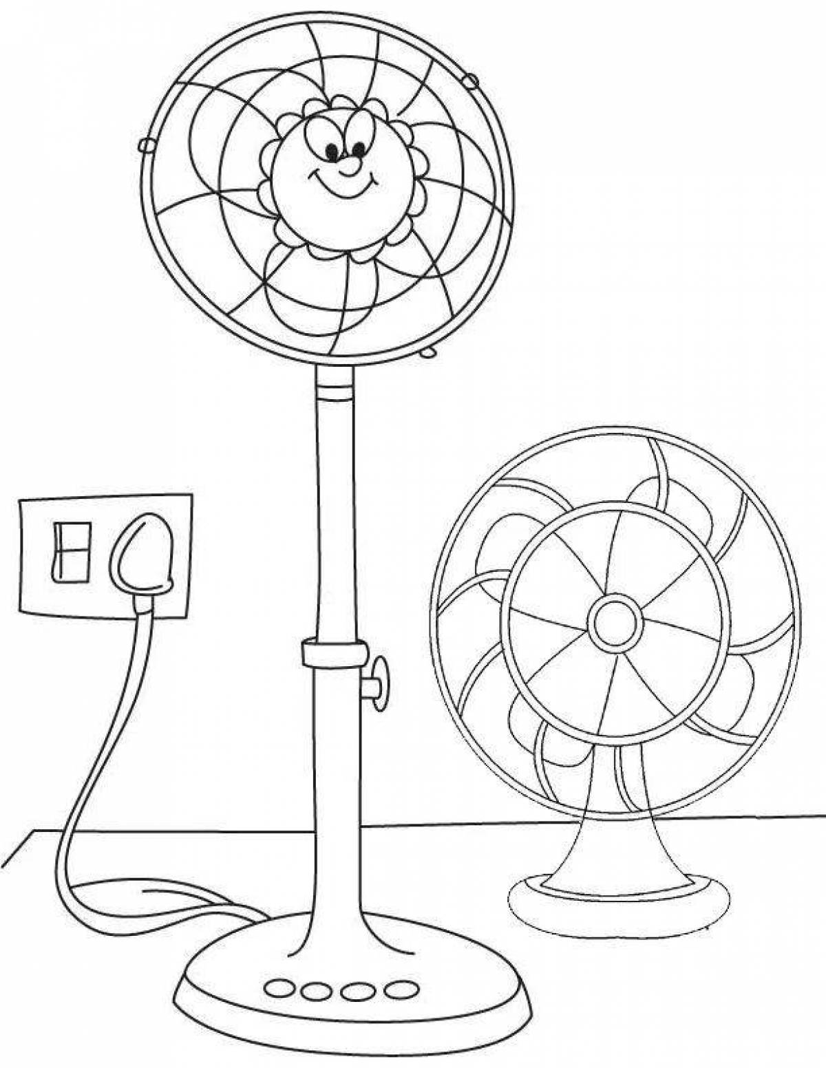 Вентилятор рисунок для детей