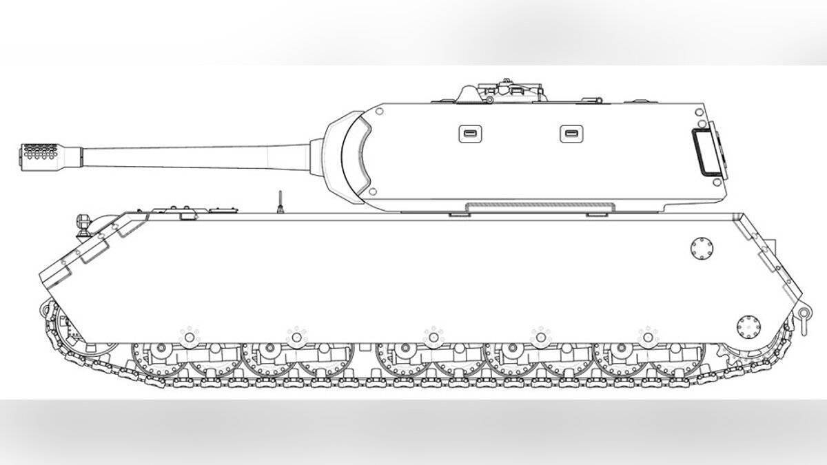 Рисунок танк е 100