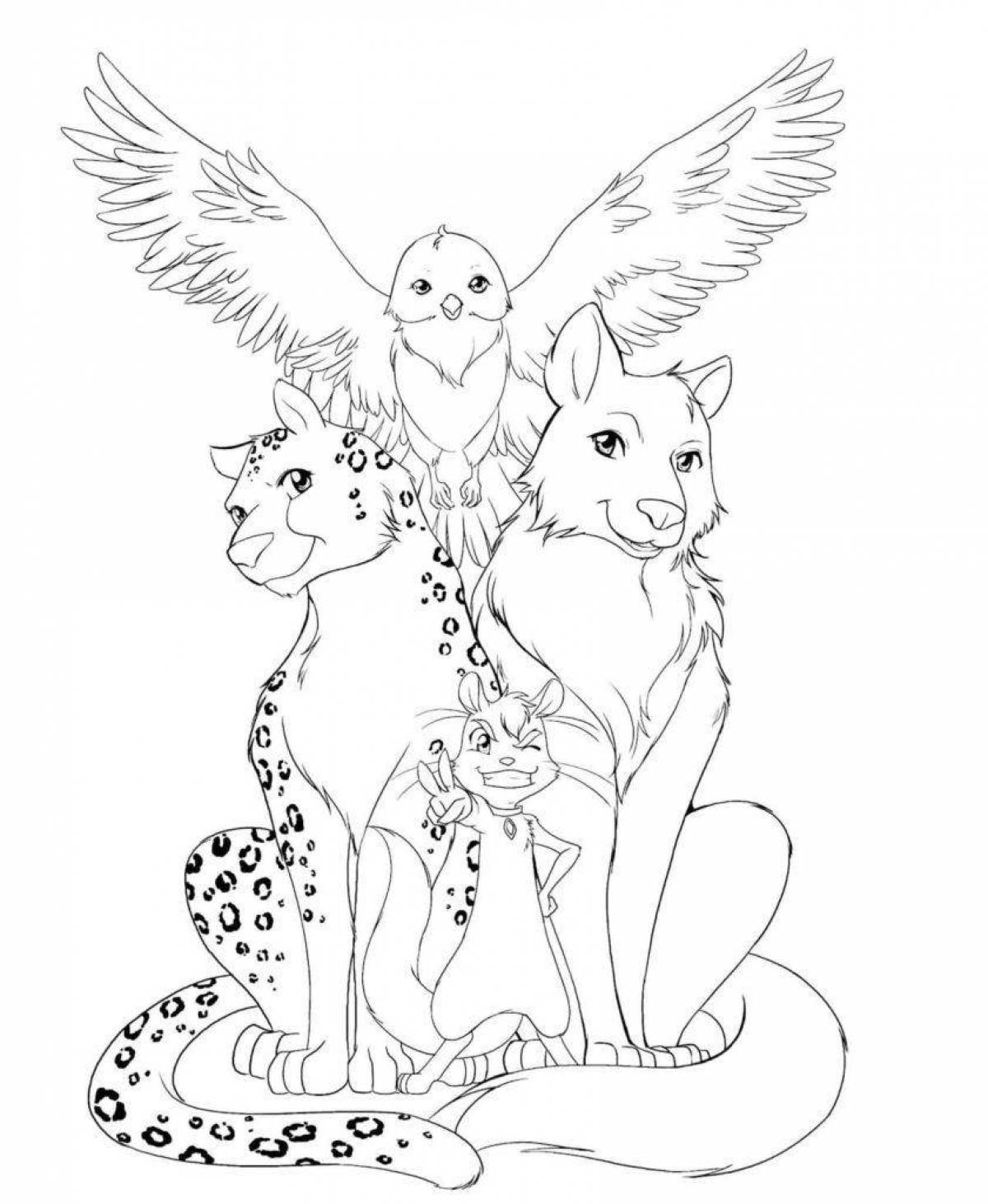 Adorable animal coloring pages for 10 year olds