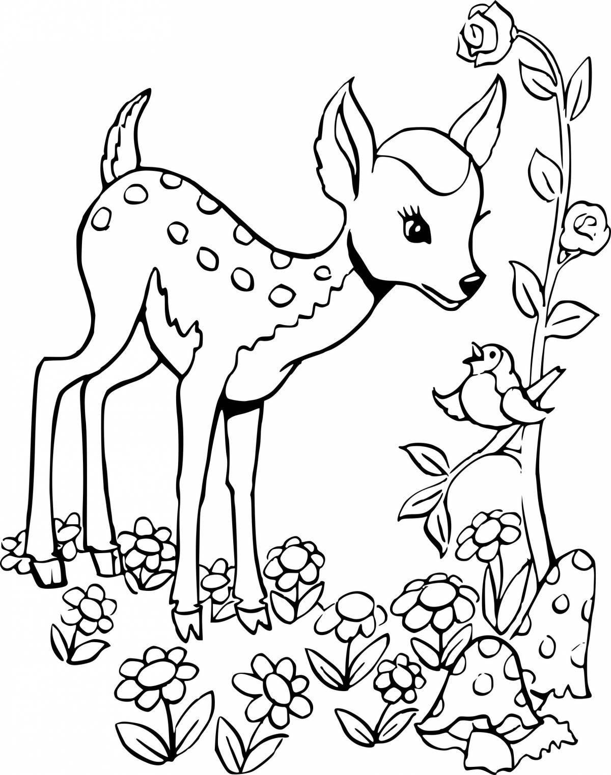 A fascinating coloring book animals for children 10 years old