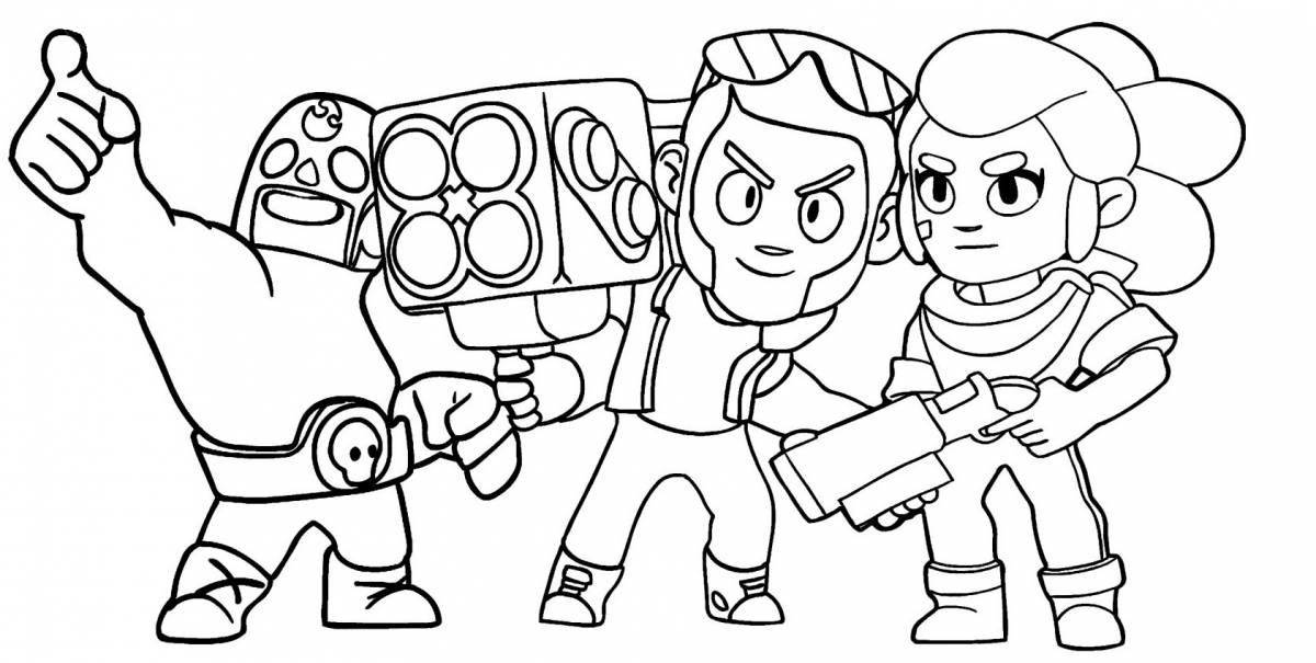 Animated coloring brawl stars all heroes