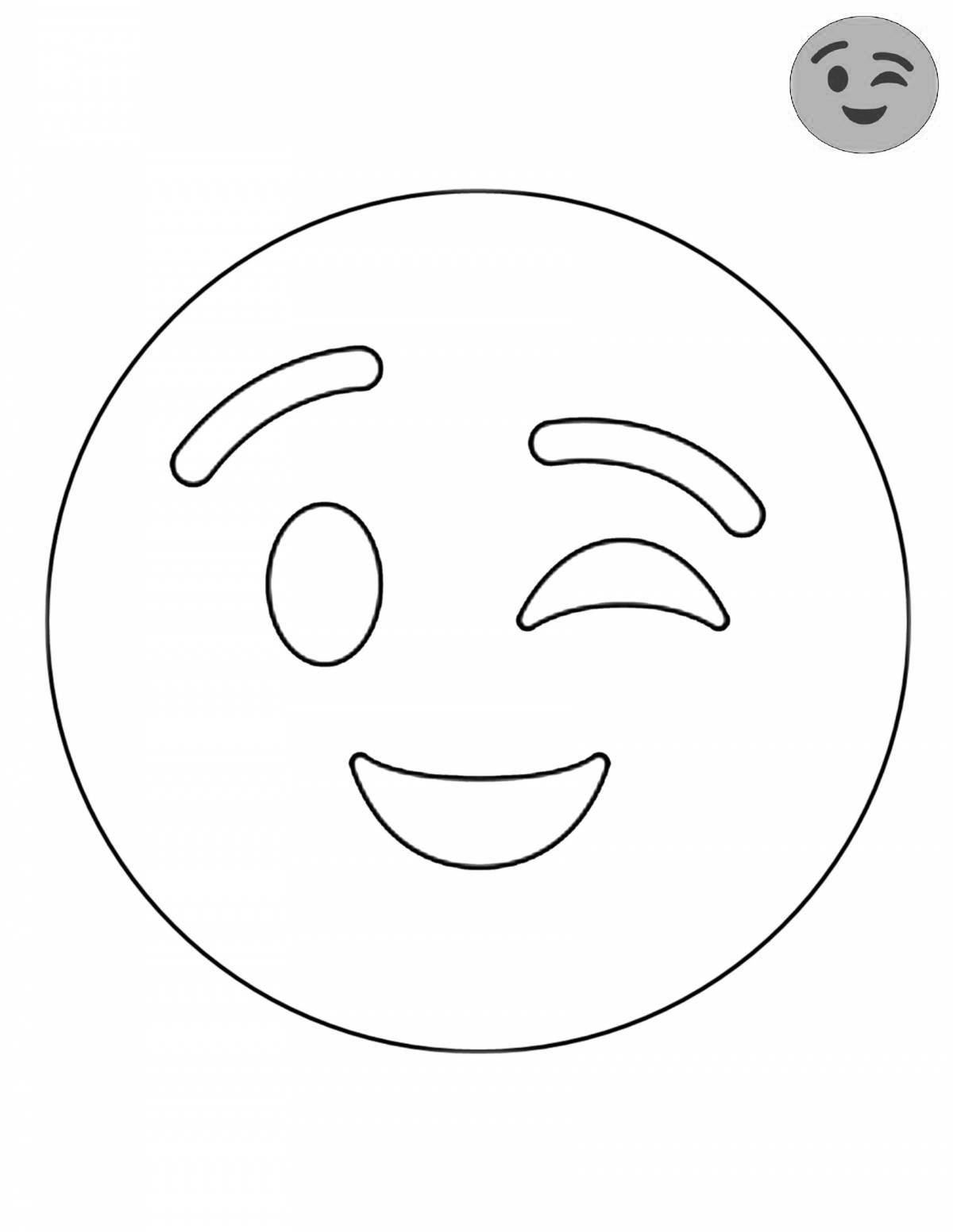 Emoji live coloring page