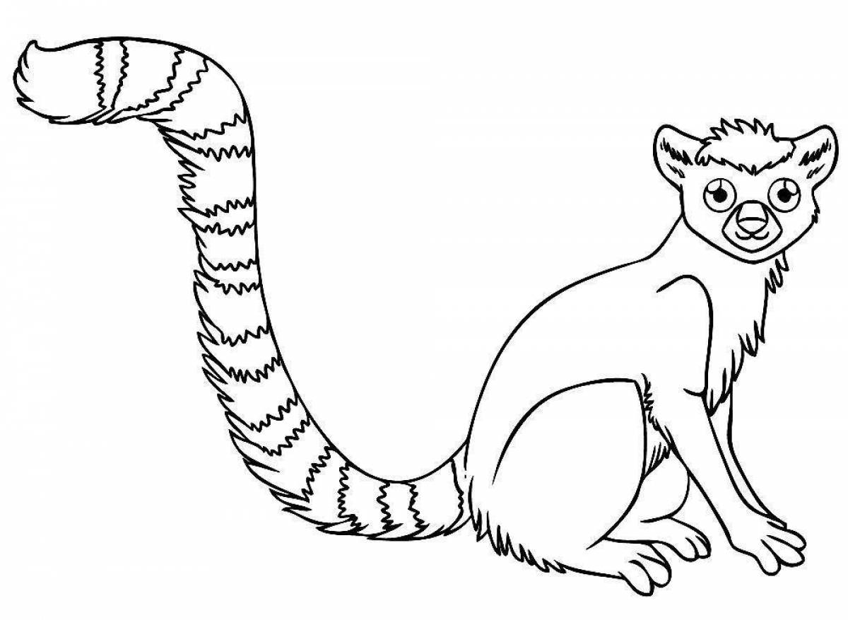 Zooba playful coloring page