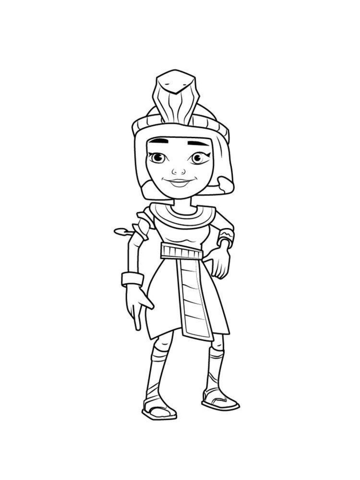 Attractive subway surfers coloring book