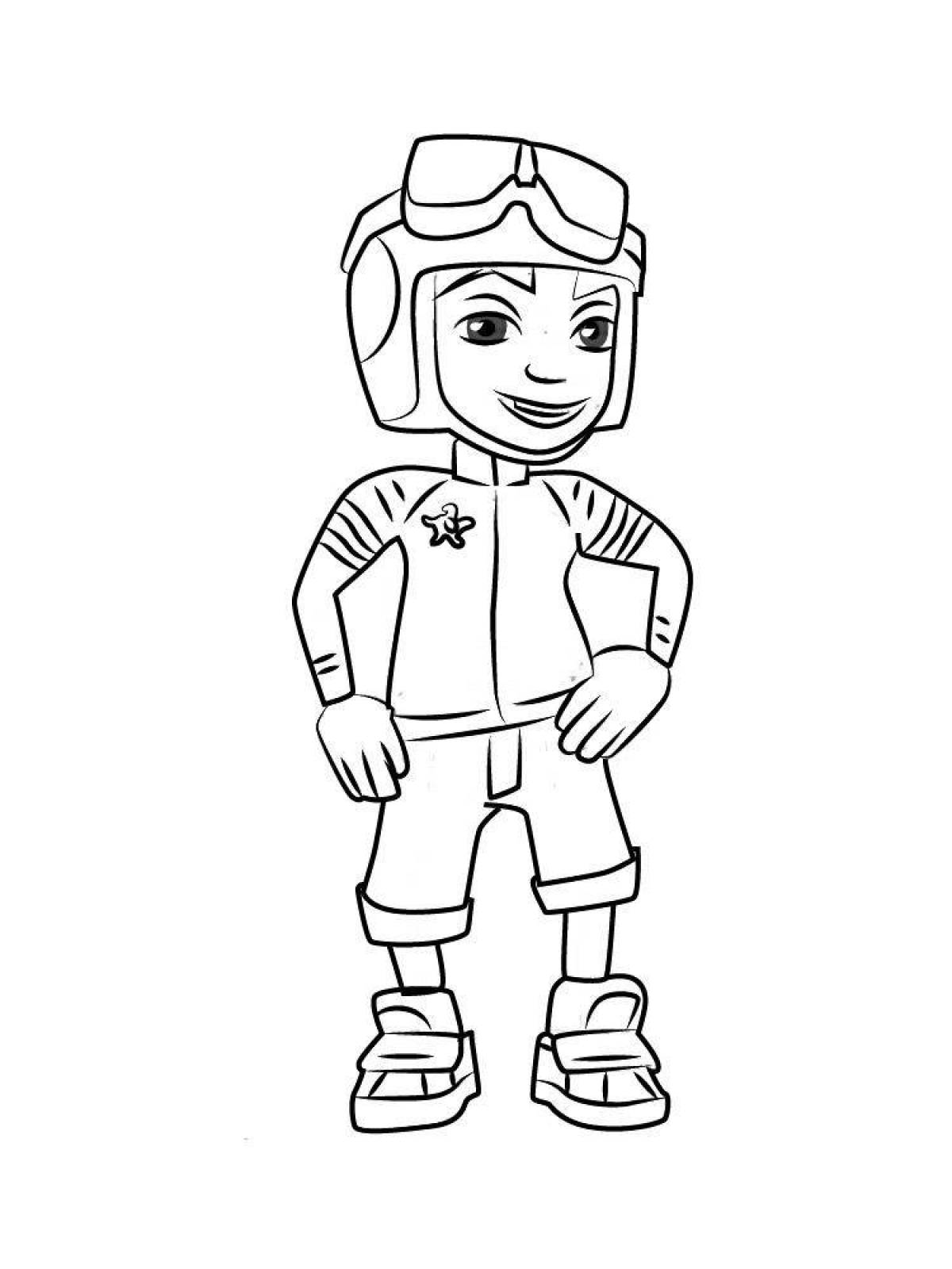 Subway surfers coloring book