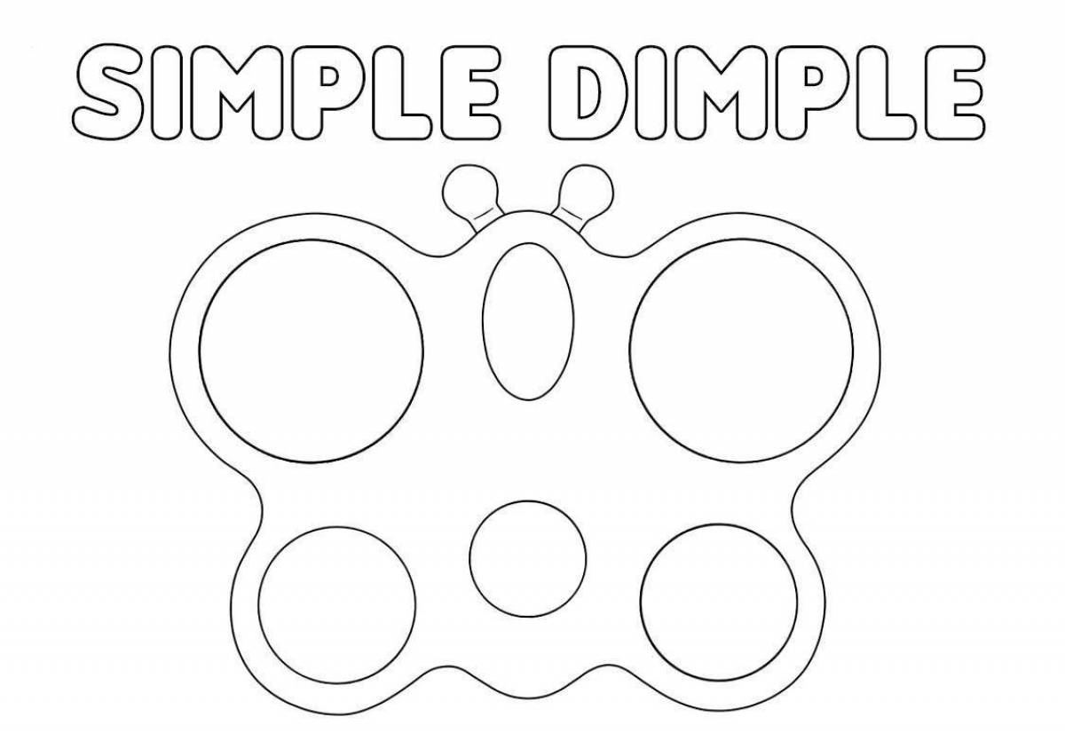 Funny coloring simple dimple