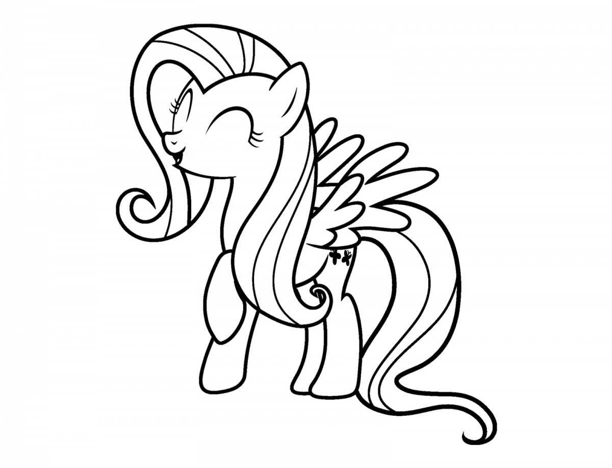 Fun coloring pony fluttershy
