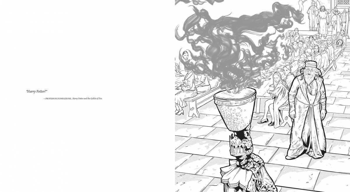 Harry potter's enchanting anti-stress coloring book